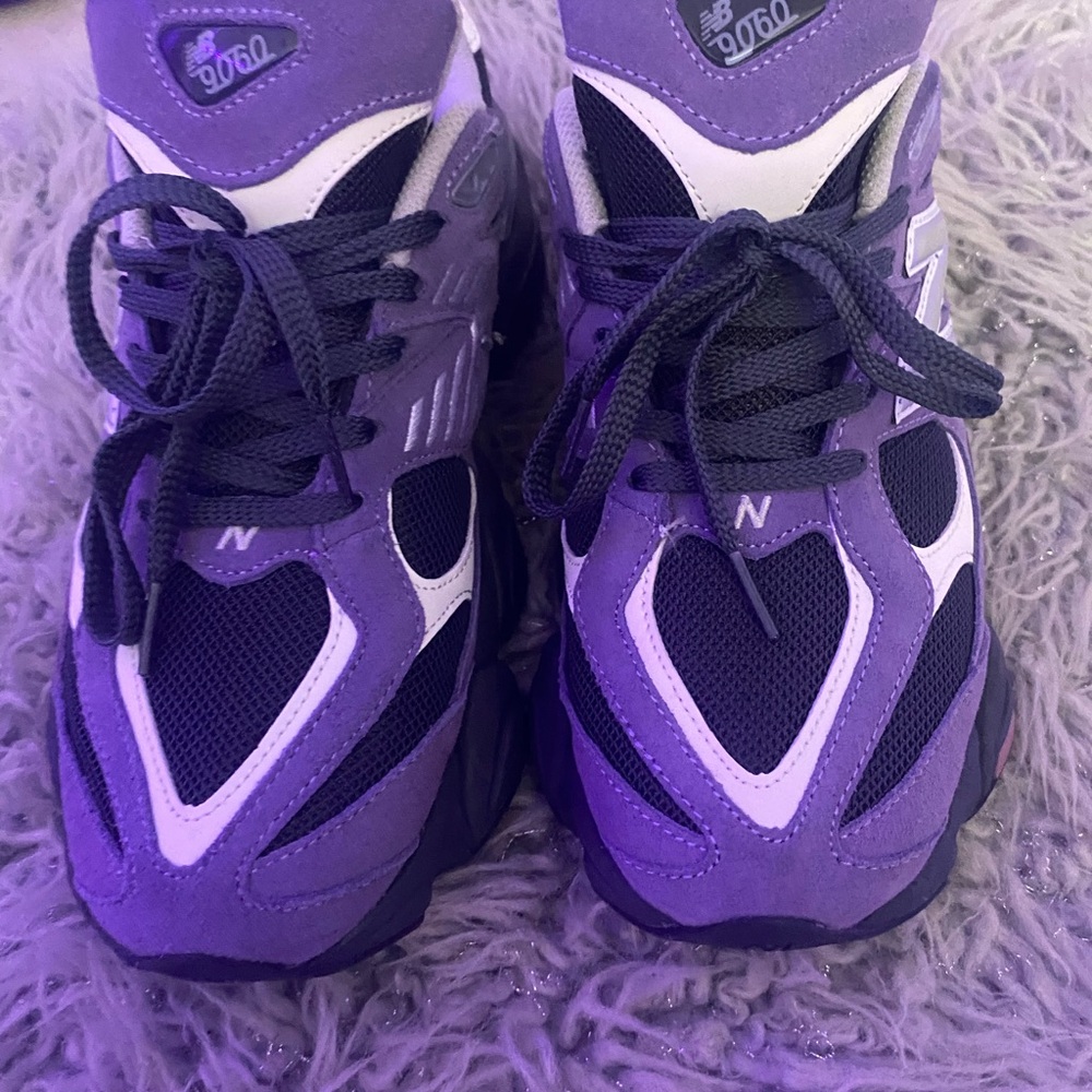 New Balance Purple and White Athletic Shoes